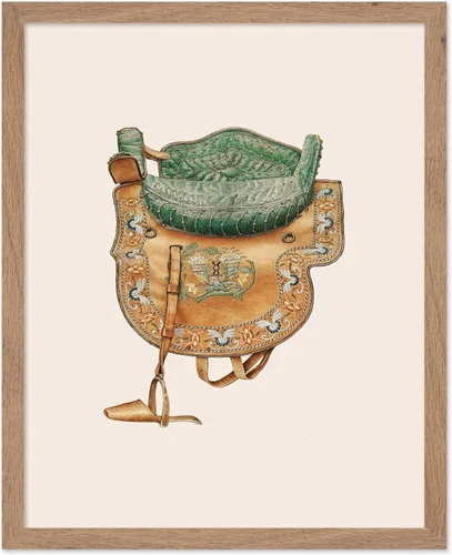Vista 51 de Poster Master Póster vintage de cuero para silla de montar, estampado retro de vaquero, arte de silla de montar, diseño occidental, impresión