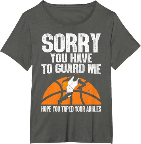 Vista 46 de Camiseta divertida de baloncesto para hombres y mujeres, Negro