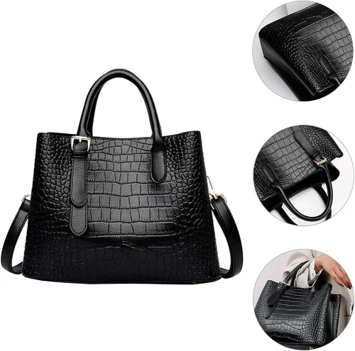 Vista 4 de Bolso bandolera de piel sintética para mujer, bolso de mano de moda, bolso de regalo, lindo portátil para uso diario