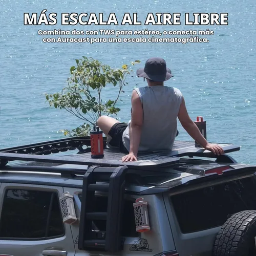 Vista 8 de TRAVOR - Altavoz Bluetooth magnético resistente para carrito de golf Gris meteorito