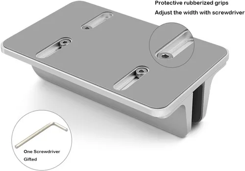 Vista 3 de Soporte para computadora portátil, cuna para portátiles, base ajustable, soporte para MacBook Dell Hp Surface iPad - Plata