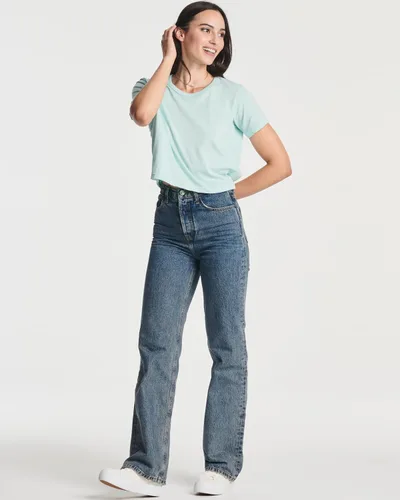 Vista 5 de Real Essentials Cultivo SS de algodón para mujer (disponible en tallas grandes)