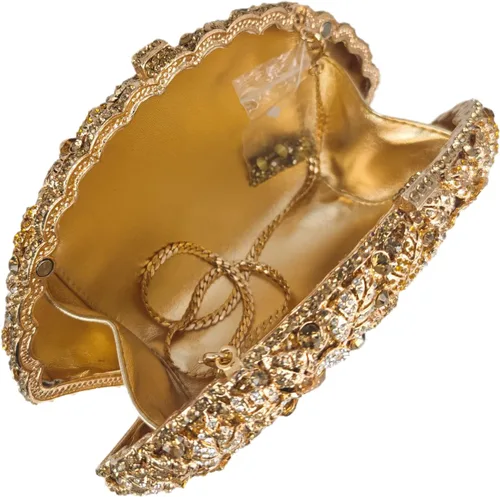 Vista 36 de Boutique De FGG Bolso de noche de flores de embrague de cristal de lujo para mujer, bolso de boda nupcial, bolso