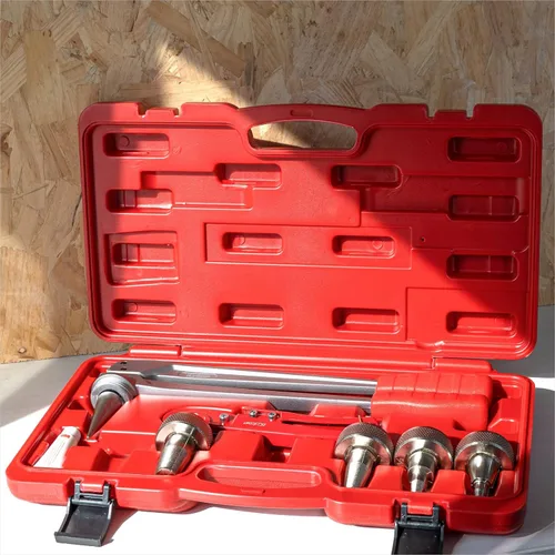Vista 9 de iCrimp PEX - Herramienta expansora con cabezales de expansión de 1/2", 3/4", 1" para manguitos de expansión Uponor ProPex, cumple con la norma ASTM