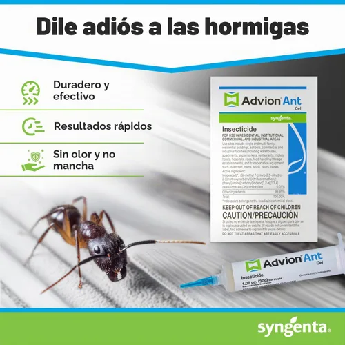 Vista 2 de Syngenta 68078 Advion Singular Tube Ant Gel Señuelo 1.06 oz