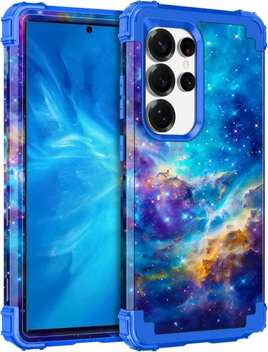 Vista 126 de Casetego Funda para Galaxy A16 5G, que brilla en la oscuridad, tres capas, resistente, a prueba de golpes, protección completa, policarbonato duro