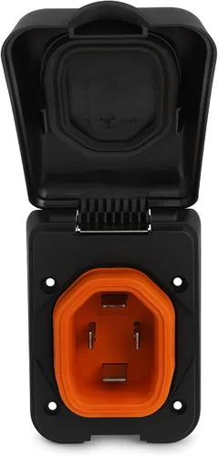 Vista 3 de SmartPlug Ensamblaje de entrada y cubierta de alimentación Shore de 50 amperios 125/250 V, entrada de 50 amperios con sellos resistentes a
