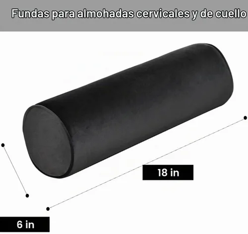 Vista 2 de Fundas de almohada enrollable para el cuello con cremallera - Fundas de almohada bolster/cilíndricas redondas de Luna Llena para dormitorio, sala