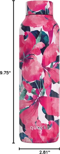 Vista 4 de Quokka BOTELLA TERMO ACERO INOXIDABLE SÓLIDO ROSA BLOOM 630 ML