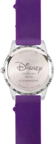 Vista 3 de Disney Frozen - Reloj analógico de cuarzo 3D para niños, Morado, Reloj de cuarzo