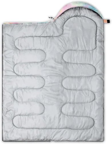 Vista 8 de CVHOUSE Saco de dormir de mariposa para campamento, 3 estaciones, clima cálido y fresco, ligero, saco de dormir impermeable para adultos y niños