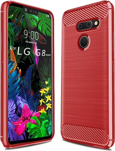 Vista 7 de Funda LG G8 ThinQ - TPU absorción de impactos - Biseles elevados - Negro