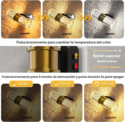 Vista 4 de L LOHAS LED Luz nocturna, luces nocturnas modernas que se enchufan a