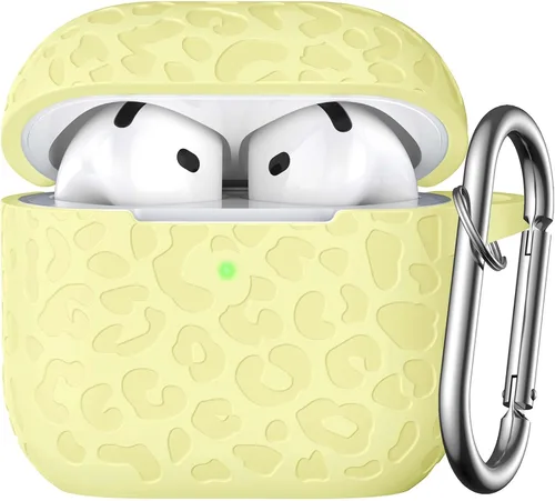 Vista 47 de Funda para Airpod Case y 2ª Generación con Diseño Leropard Grabado Compatible con Apple AirPods 2ª/1ª Generación de Carga, Bonita Protección