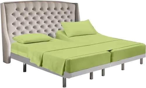 Vista 30 de Cottingon Juego de sábanas de 5 piezas tamaño King dividido para camas dobles ajustables, sábanas de microfibra de lujo suave XL para colchón