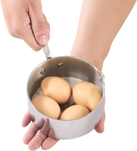 Vista 10 de Cooks Standard Calentador de mantequilla multicapa de 0.15 cuartos de galón, pequeña sartén de acero inoxidable, mini olla para derretir leche