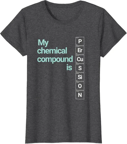 Vista 3 de Percussion Band Geek My Chemical Compound T-Shirt