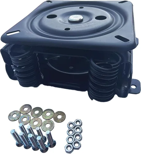 Vista 3 de Mecanismo para silla basculante giratoria con base de placa de resortes de acero y juego de tornillos