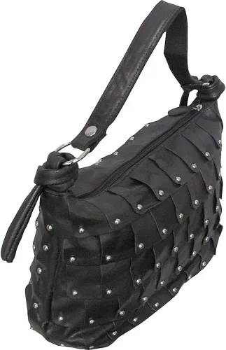 Vista 2 de Amerileather Bolso de cuero Miao (#1708-2), Marrón