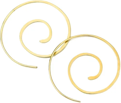 Vista 61 de Aretes de aro finos martillados, elegantes plata esterlina geométrica sólida, relleno de oro y relleno de oro rosa; para mujer por Lotus Stone