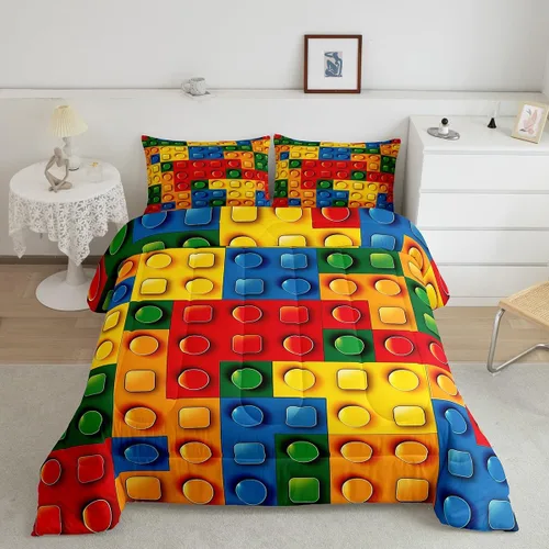 Vista 26 de Feelyou Juego de ropa de cama con lazos bonitos y cerezos, tamaño individual, para niños, juego de edredón con lazos de acuarela para niños, niñas