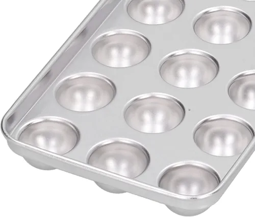 Vista 6 de Bandeja de acero inoxidable 304, herramienta de fabricación de hielo duradera con tapa para el hogar, cocina de verano, fiesta, campamento