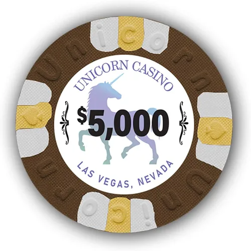 Vista 6 de DA VINCI Paquete de 50 fichas de póquer Unicorn All Clay de 0.32 oz con denominaciones, auténticas fichas de casino ponderadas
