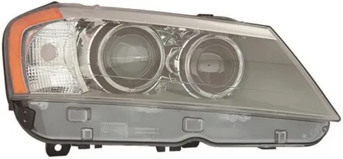 Vista 8 de KarParts360: Para BMW X3 faro Asamblea 2011 12 13 2014 lado del conductor LED negro vivienda CAPA certificado BM2502172
