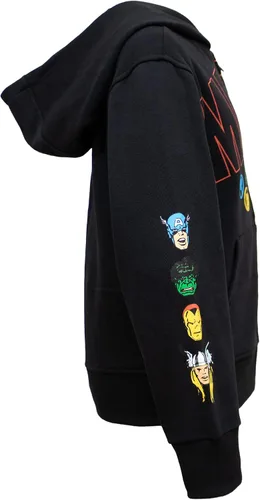 Vista 3 de Marvel Superheroes - Sudadera con capucha para niños, disfraz de Spider-Man y Vengadores, para cosplay, para niños