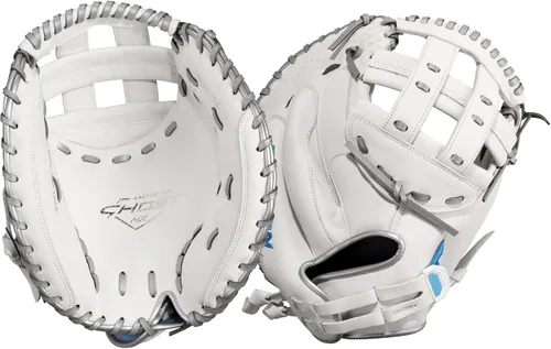 Vista 12 de Easton Ghost NX Fastpitch Softball Glove Blanco / Berry Cesta de red de 2 piezas