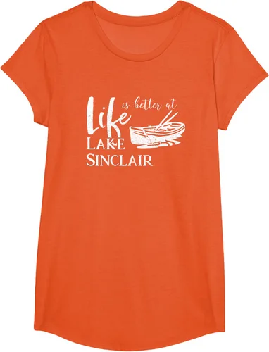 Vista 38 de Life is Better at Lake Sinclair Georgia Camiseta Negro