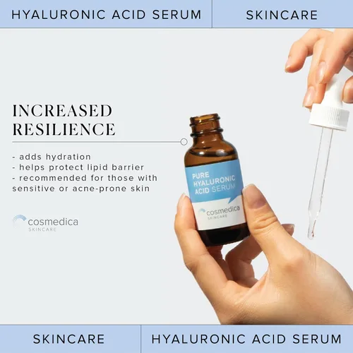 Vista 8 de Cosmedica Máscara de rocío de ácido hialurónico + suero de ácido hialurónico + rodillo de microagujas
