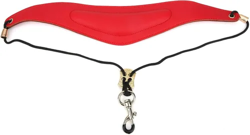 Vista 10 de Correa de saxofón acolchada para el cuello de saxofón con gancho giratorio, Naranja