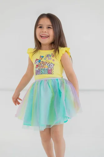 Vista 2 de Paw Patrol Everest Rubble Marshall Chase Skye - Vestido para niñas pequeñas y grandes