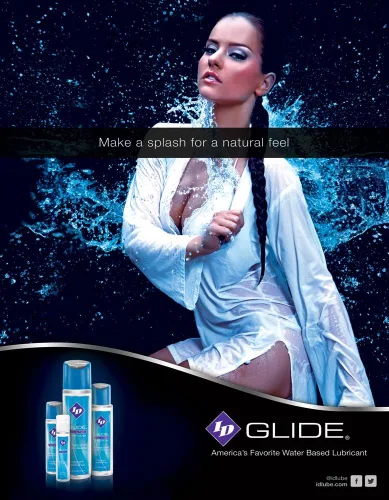 Vista 2 de Lubricante Glide de I-D Lubricants, lubricante personal a base de agua, botella de 8.5 onzas, 2
