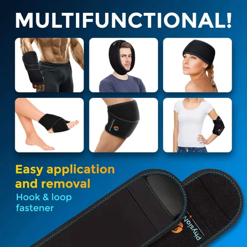 Vista 4 de Envoltura de bolsa de hielo para muñeca, terapia de frío para alivio instantáneo del dolor y tratamiento del túnel carpiano, tendinitis, lesiones