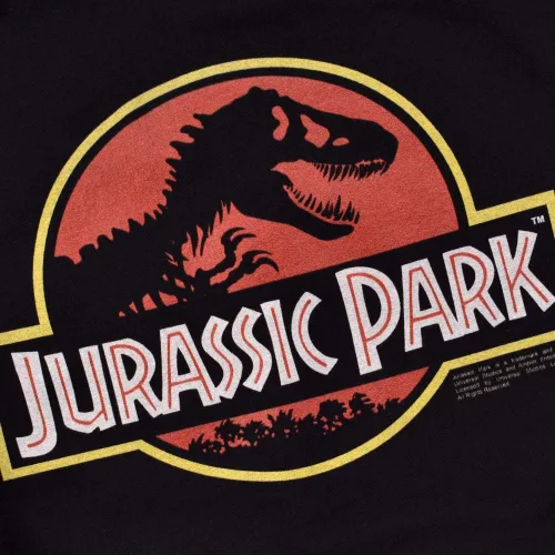 Vista 6 de Popfunk Classic Jurassic Park Classic Logo T Rex Sudadera con capucha y calcomanías