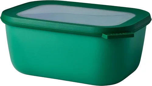 Vista 51 de Mepal Cirqula - Recipiente circular rectangular para almacenar y servir alimentos de 67.6 fl oz / 68 onzas con tapas transparentes, perfecto