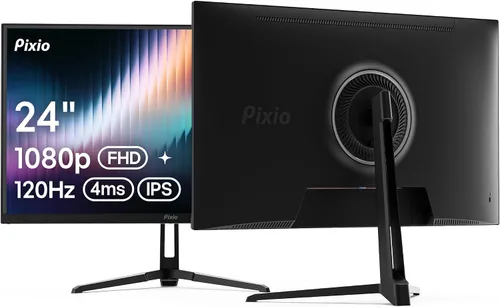 Vista 9 de Pixio PX246 Wave Beige 24 pulgadas 120Hz Frecuencia de Actualización Resolución FHD 1080p Panel IPS 4ms GTG Tiempo de Respuesta Monitor