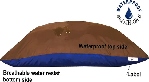 Vista 3 de Dogbed4less Funda de cama interna con cremallera impermeable y resistente al agua para cama de almohada pequeña de 35 x 20 pulgadas, 39 x 24
