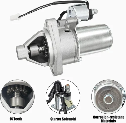 Vista 2 de fullas Motor de arranque eléctrico con enchufe de 2 cables para Westinghouse Generac Predator A-ipower Dewalt 420cc 439cc motor generador