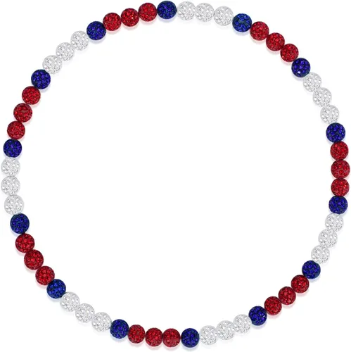 Vista 12 de Collar de béisbol Smilelife para niños 18 pulgadas, colección de hielo brillante, cadena de béisbol, diamantes de imitación, accesorios de béisbol