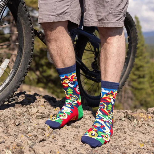 Vista 5 de Lavley Calcetines divertidos para amantes de las actividades al aire libre y más, regalos novedosos para hombres, mujeres y adolescentes