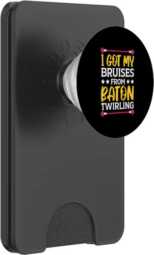 Vista 7 de I Got My Moretes From Baton Twirling Gymnast Majorette PopSockets Swappable PopGrip