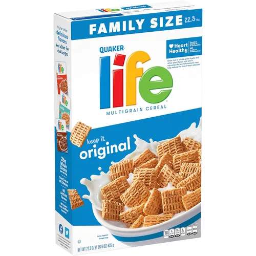 Vista 8 de Life Cereal, canela, caja de 22.3 onzas