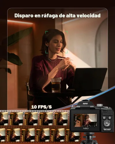 Vista 4 de NBD 8K 64MP Digital Cameras for Photography, 16X Optical Zoom,Dual-Lens