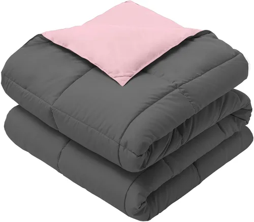 Vista 6 de Royal Hotel Bedding Manta reversible para bebé, manta para niños, hipoalergénica alternativa al plumón de calor medio, 30 x 40 pulgadas, juego de 2