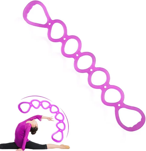 Vista 10 de Banda de ejercicio de resistencia elástica de 7 anillos, bandas de entrenamiento de BetterJonny para yoga, ejercicios de pies, piernas y brazos
