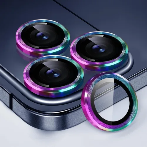 Vista 19 de Paquete de 2X2 Protector de Lente de Cámara para iPhone 17, iPhone 16 Plus/ 16 Protector de Pantalla de Lente de Vidrio Templado Cubierta de Cámara