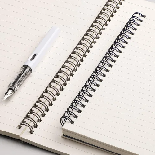 Vista 4 de EMSHOI Cuaderno diario en espiral rayado de 7.48" x 10.15" - Paquete de 3, 480 páginas de papel grueso de 100gsm, cuadernos grandes B5 con rayas